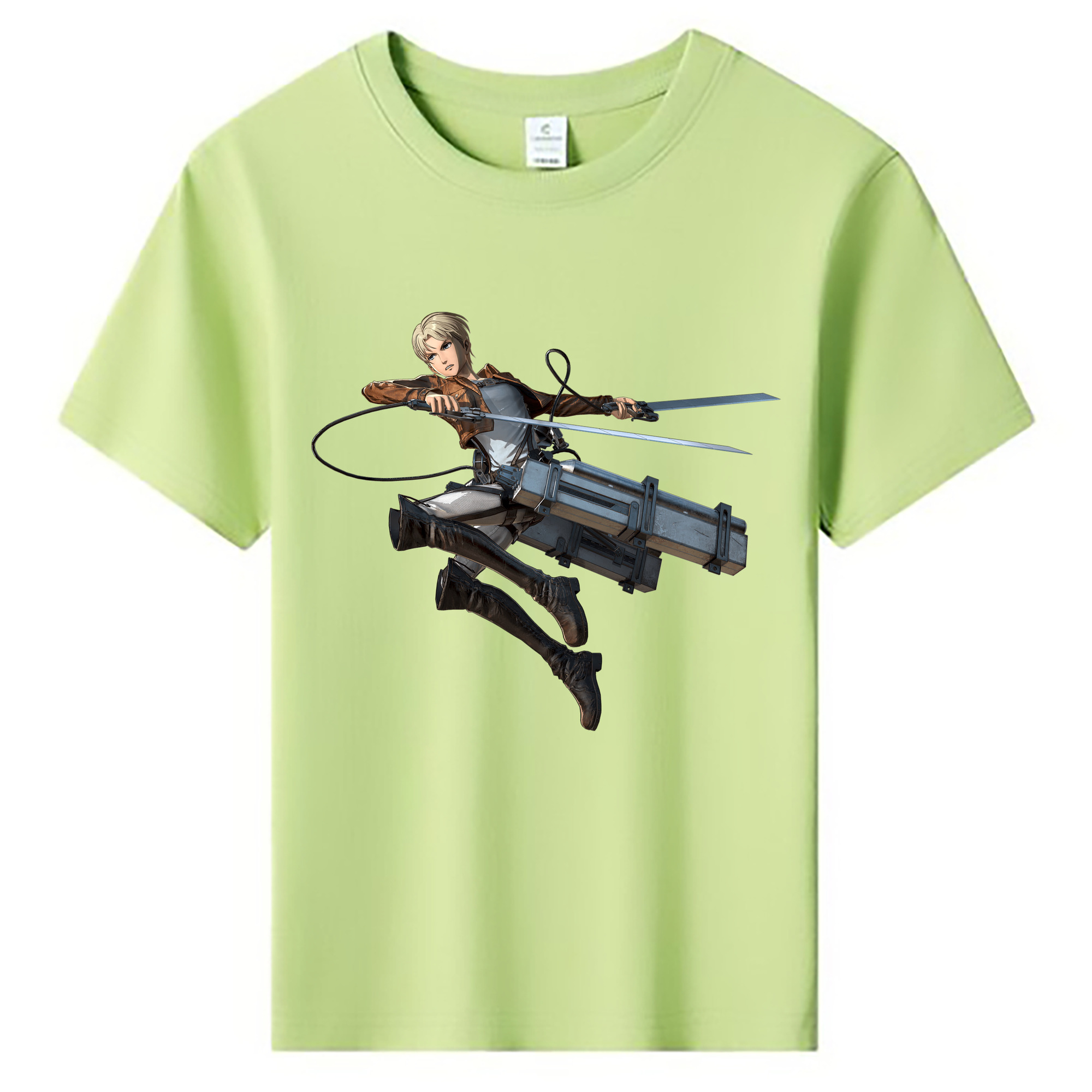 （画像用） 進撃の巨人 Attack on Titan 綿100％キッズTシャツ（フロントプリント）